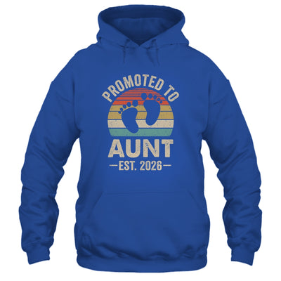 Promoted To Aunt Est 2026 Mothers Day Vintage Shirt & Hoodie | siriusteestore