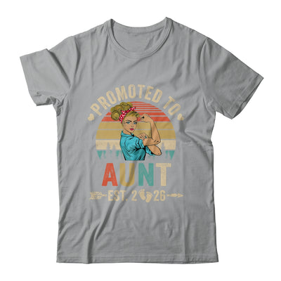 Promoted To Aunt Est 2026 Retro First Time Aunt Shirt & Tank Top | siriusteestore