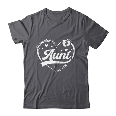 Promoted To Aunt Est 2026 Soon To Be New Grandmom Heart Shirt & Tank Top | siriusteestore