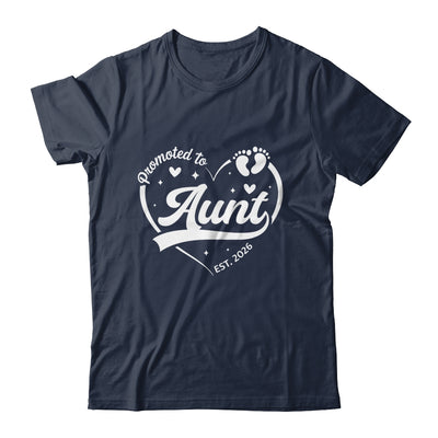 Promoted To Aunt Est 2026 Soon To Be New Grandmom Heart Shirt & Tank Top | siriusteestore