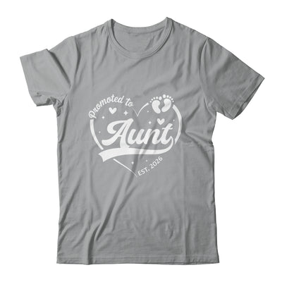 Promoted To Aunt Est 2026 Soon To Be New Grandmom Heart Shirt & Tank Top | siriusteestore