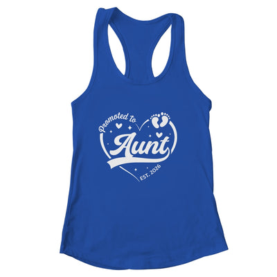 Promoted To Aunt Est 2026 Soon To Be New Grandmom Heart Shirt & Tank Top | siriusteestore