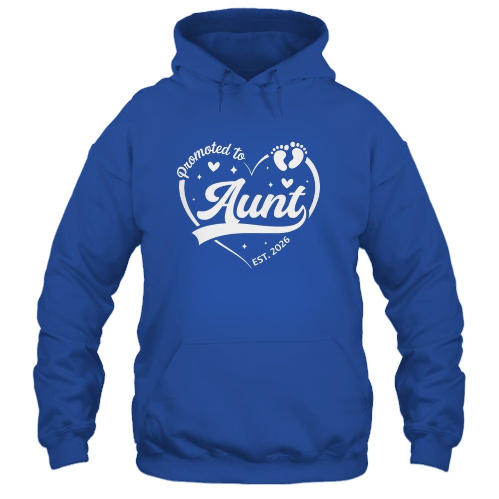 Promoted To Aunt Est 2026 Soon To Be New Grandmom Heart Shirt & Tank Top | siriusteestore