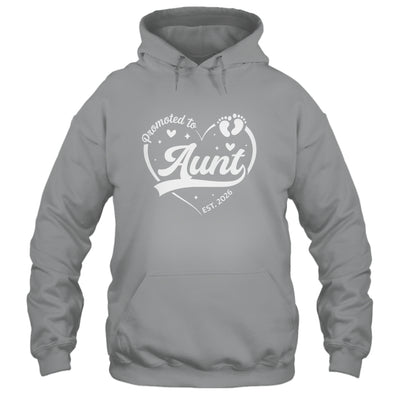 Promoted To Aunt Est 2026 Soon To Be New Grandmom Heart Shirt & Tank Top | siriusteestore