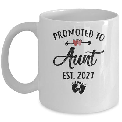 Promoted To Aunt Est 2027 First Time Mothers Day Mug | siriusteestore