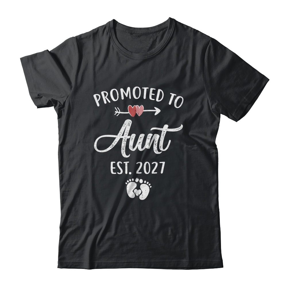 Promoted To Aunt Est 2027 Funny First Time Mothers Day Shirt & Hoodie | siriusteestore