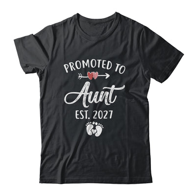Promoted To Aunt Est 2027 Funny First Time Mothers Day Shirt & Hoodie | siriusteestore