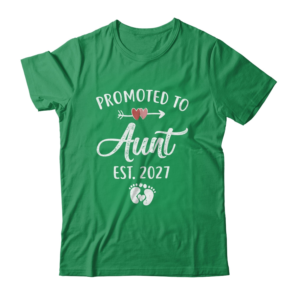 Promoted To Aunt Est 2027 Funny First Time Mothers Day Shirt & Hoodie | siriusteestore