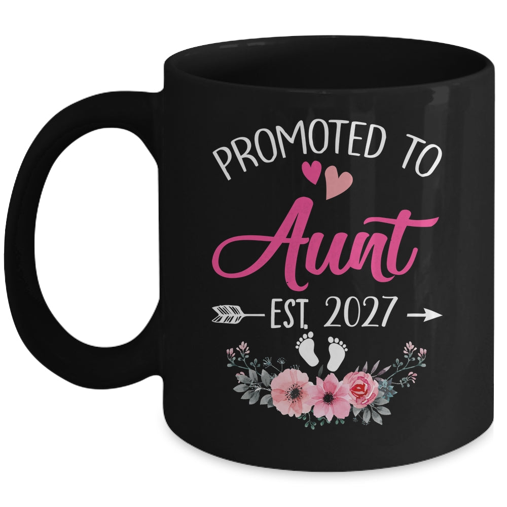 Promoted To Aunt Est 2027 Mothers Day First Time Mug | siriusteestore