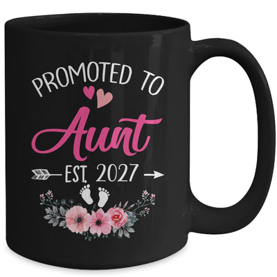 Promoted To Aunt Est 2027 Mothers Day First Time Mug | siriusteestore