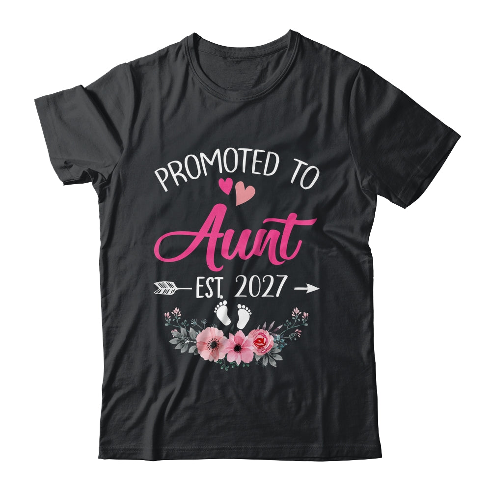 Promoted To Aunt Est 2027 Mothers Day First Time Shirt & Tank Top | siriusteestore