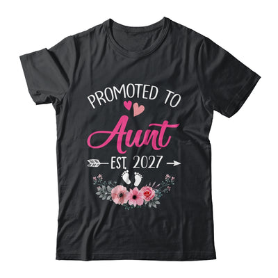 Promoted To Aunt Est 2027 Mothers Day First Time Shirt & Tank Top | siriusteestore