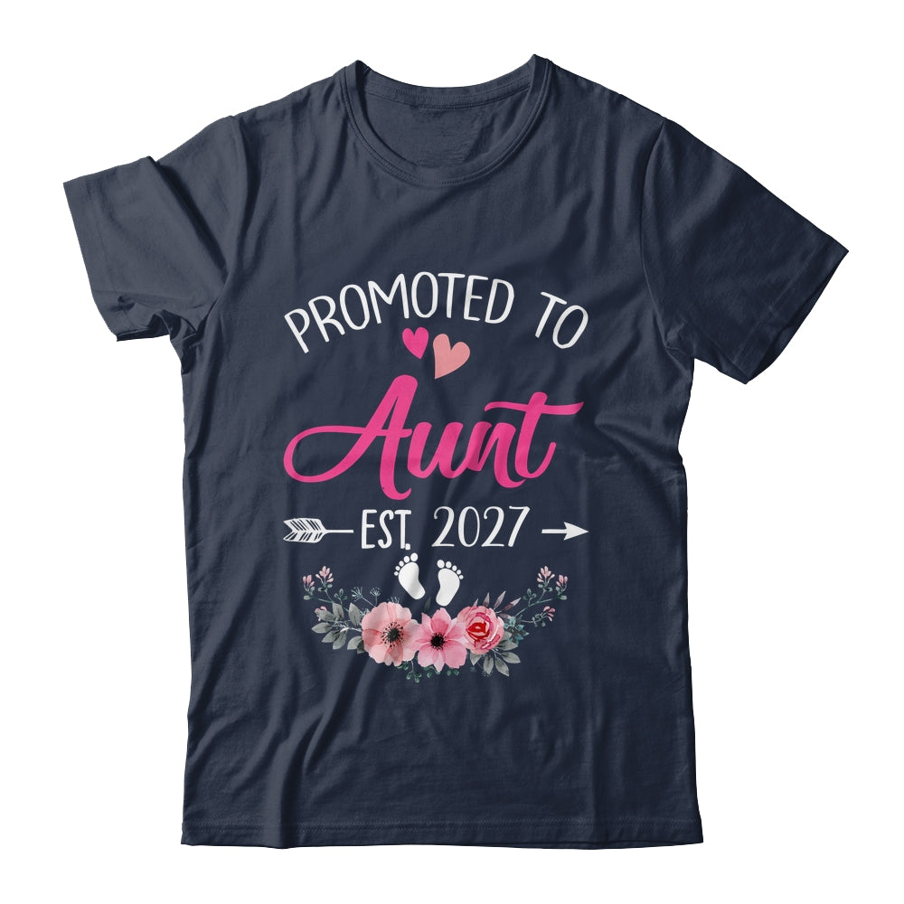 Promoted To Aunt Est 2027 Mothers Day First Time Shirt & Tank Top | siriusteestore