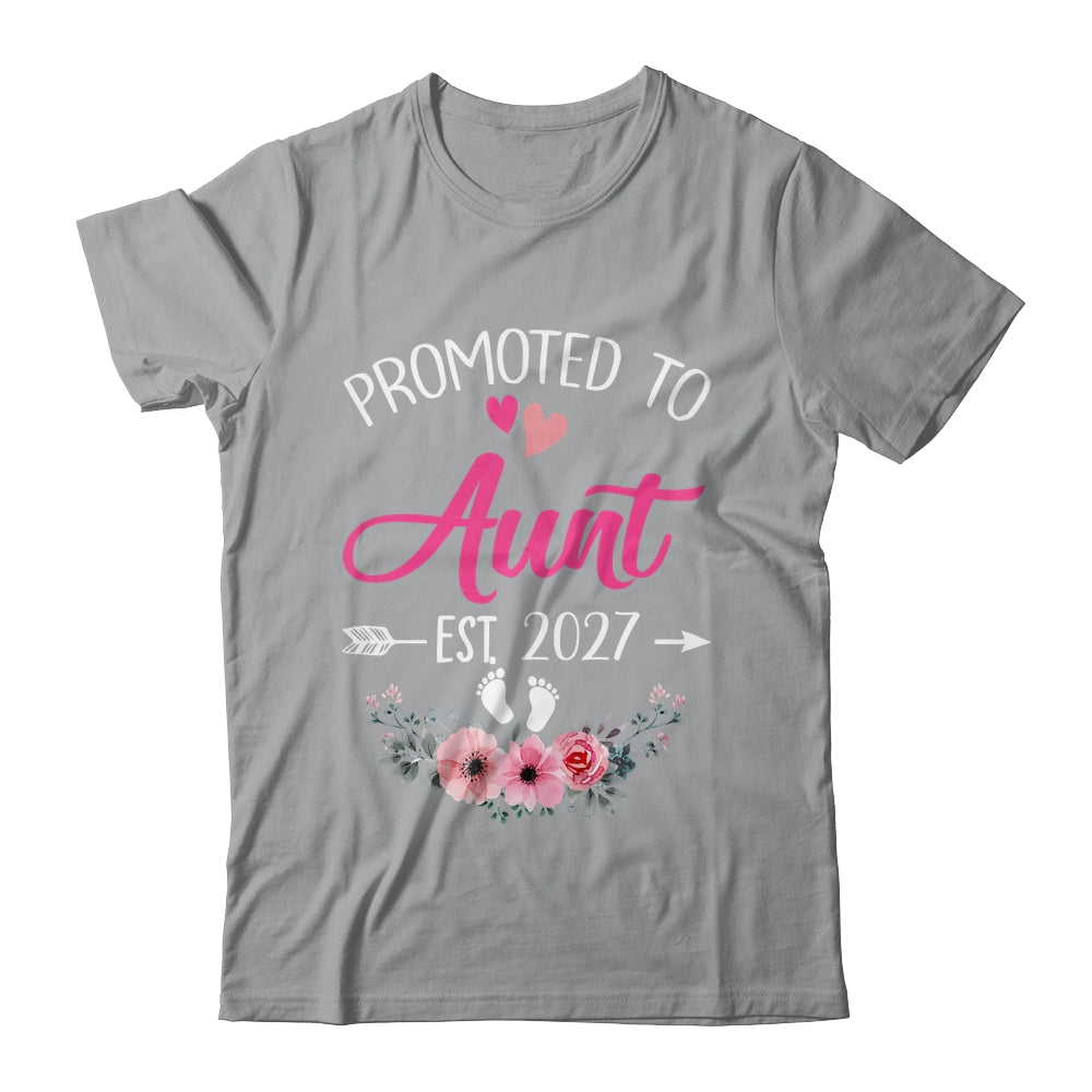 Promoted To Aunt Est 2027 Mothers Day First Time Shirt & Tank Top | siriusteestore