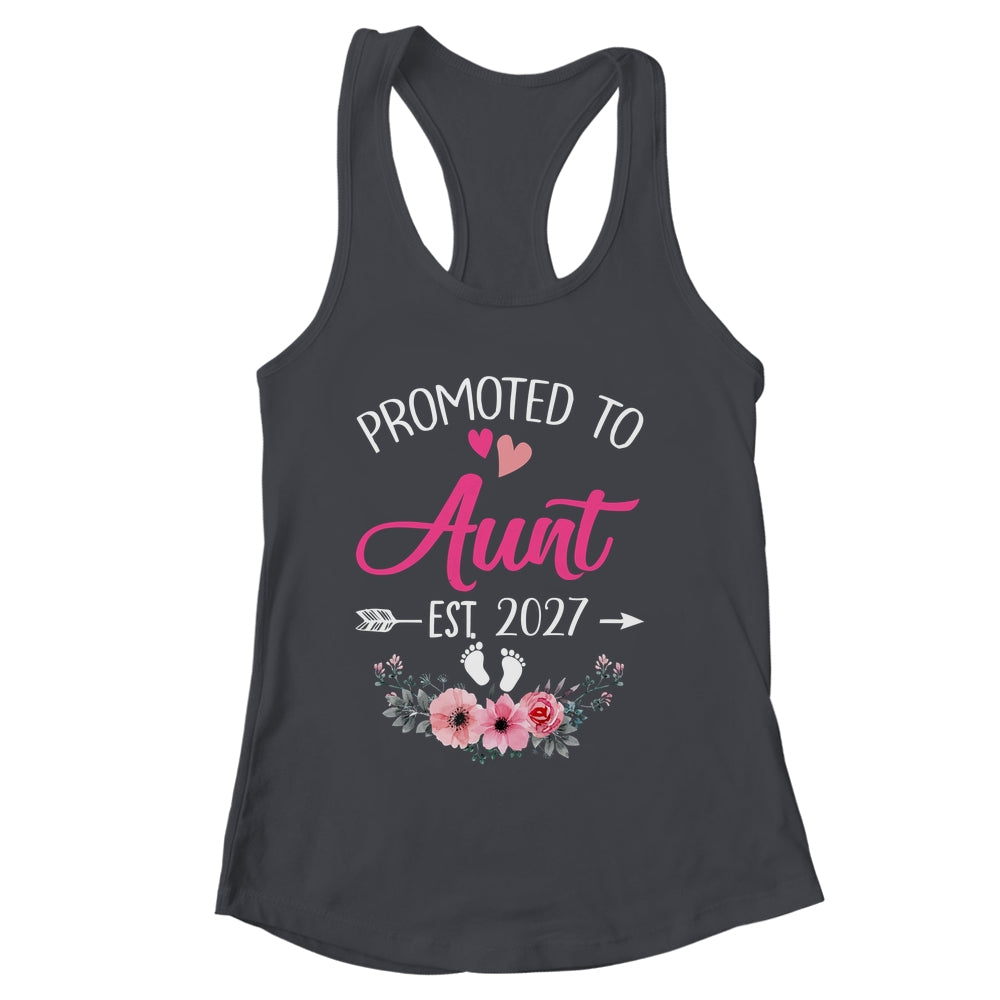Promoted To Aunt Est 2027 Mothers Day First Time Shirt & Tank Top | siriusteestore