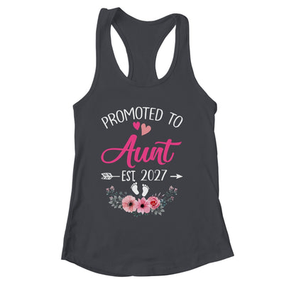 Promoted To Aunt Est 2027 Mothers Day First Time Shirt & Tank Top | siriusteestore