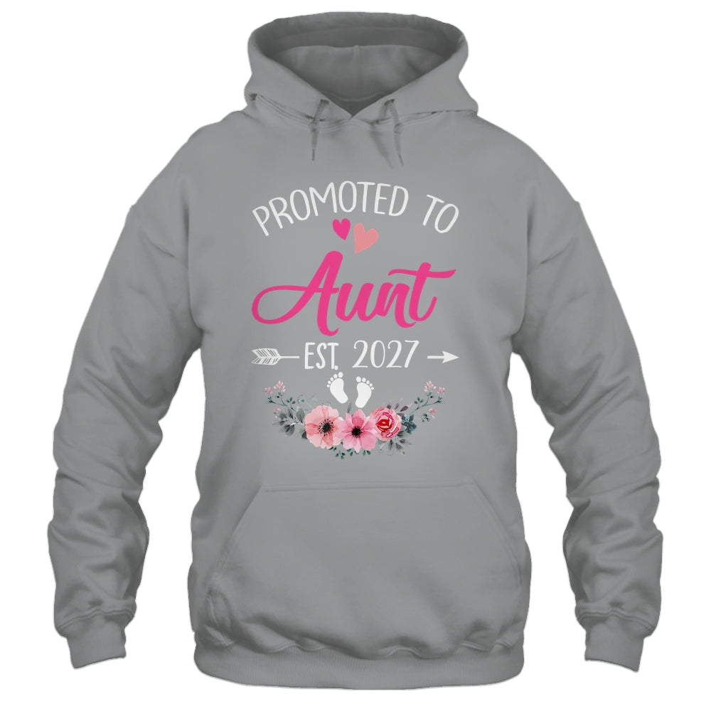Promoted To Aunt Est 2027 Mothers Day First Time Shirt & Tank Top | siriusteestore