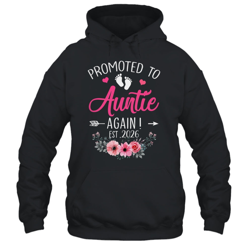 Promoted To Auntie Again Est 2026 Mothers Day Shirt & Tank Top | siriusteestore