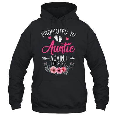 Promoted To Auntie Again Est 2026 Mothers Day Shirt & Tank Top | siriusteestore
