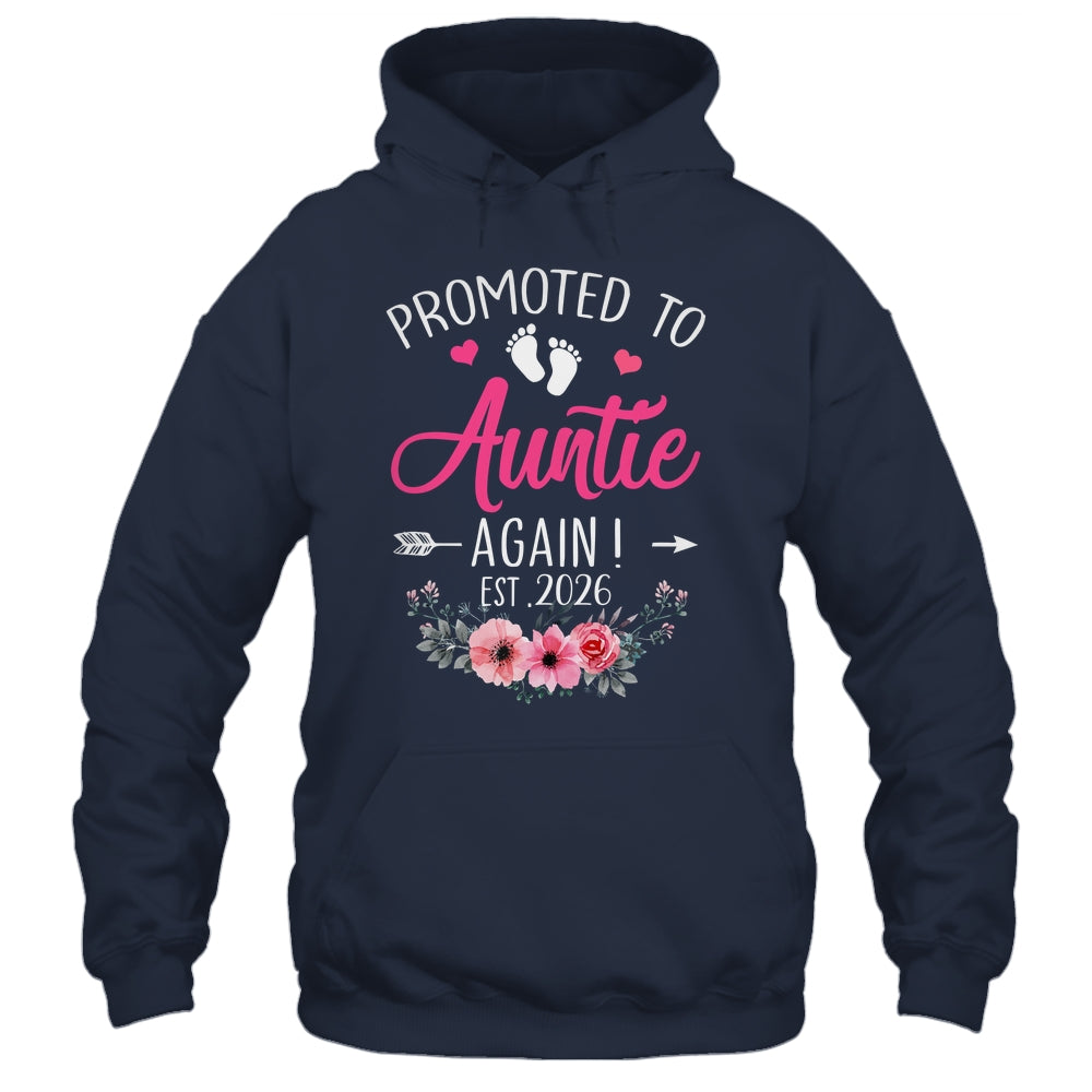 Promoted To Auntie Again Est 2026 Mothers Day Shirt & Tank Top | siriusteestore
