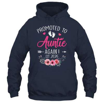 Promoted To Auntie Again Est 2026 Mothers Day Shirt & Tank Top | siriusteestore