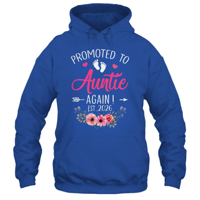 Promoted To Auntie Again Est 2026 Mothers Day Shirt & Tank Top | siriusteestore