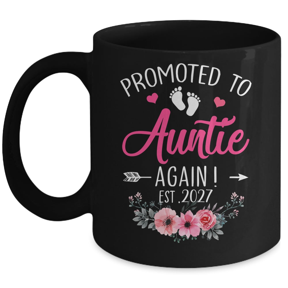 Promoted To Auntie Again Est 2027 Mothers Day Mug | siriusteestore