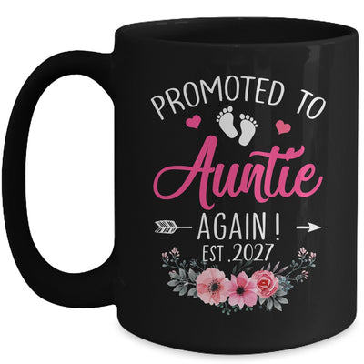 Promoted To Auntie Again Est 2027 Mothers Day Mug | siriusteestore