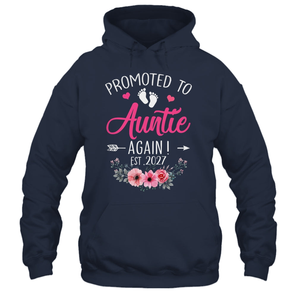 Promoted To Auntie Again Est 2027 Mothers Day Shirt & Tank Top | siriusteestore