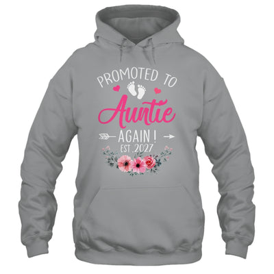 Promoted To Auntie Again Est 2027 Mothers Day Shirt & Tank Top | siriusteestore