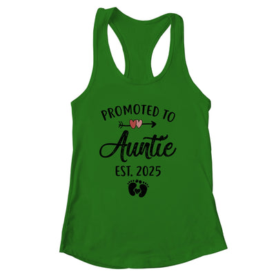 Promoted To Auntie Est 2025 First Time Mothers Day Shirt & Tank Top | siriusteestore