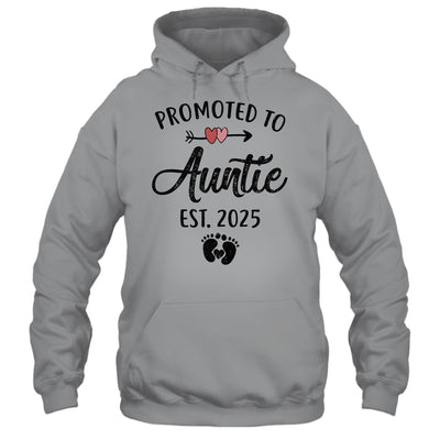 Promoted To Auntie Est 2025 First Time Mothers Day Shirt & Tank Top | siriusteestore