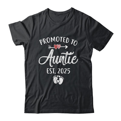 Promoted To Auntie Est 2025 Funny First Time Mothers Day Shirt & Tank Top | siriusteestore