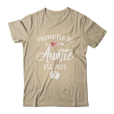 Promoted To Auntie Est 2025 Funny First Time Mothers Day Shirt & Tank Top | siriusteestore