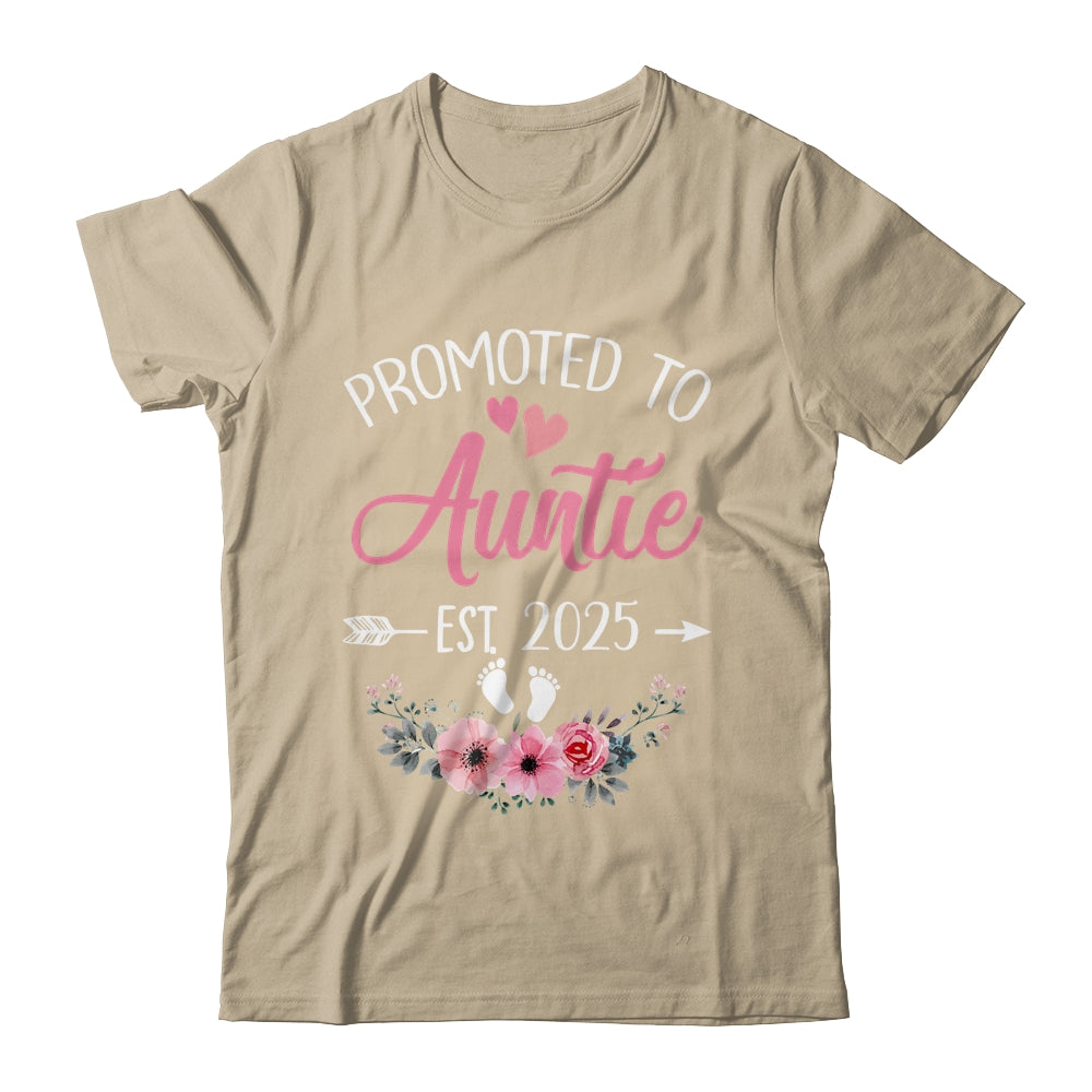 Promoted To Auntie Est 2025 Mothers Day First Time Shirt & Tank Top | siriusteestore