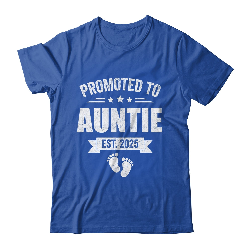 Promoted To Auntie Est 2025 Mothers Day First Time New Shirt & Tank Top | siriusteestore