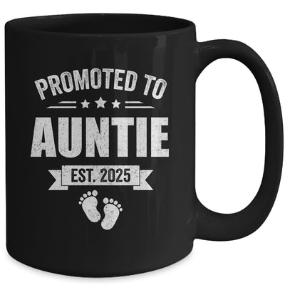 Promoted To Auntie Est 2025 Mothers Day First Time New Mug | siriusteestore