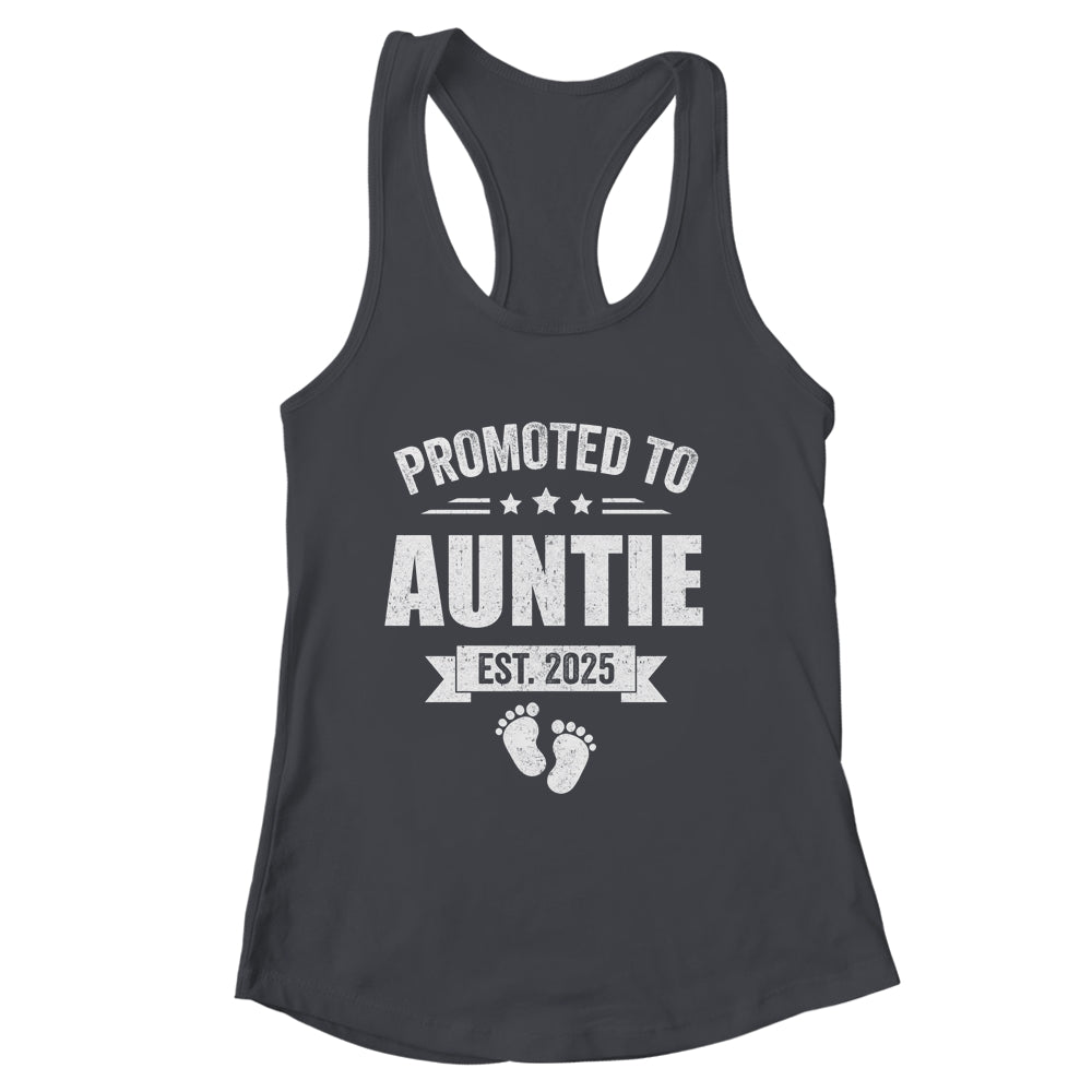 Promoted To Auntie Est 2025 Mothers Day First Time New Shirt & Tank Top | siriusteestore