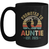 Promoted To Auntie Est 2025 Mothers Day Vintage Mug | siriusteestore