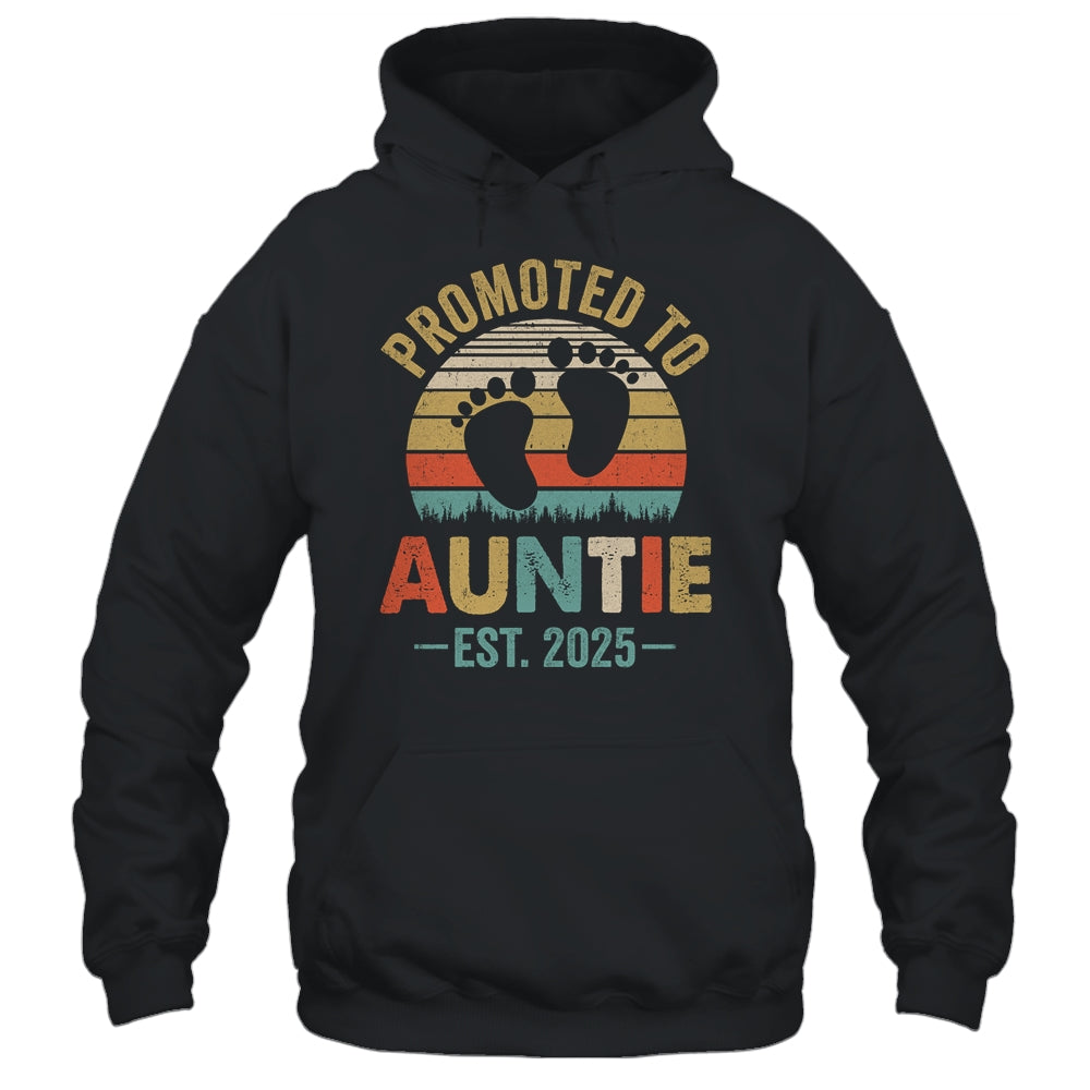 Promoted To Auntie Est 2025 Mothers Day Vintage Shirt & Tank Top | siriusteestore