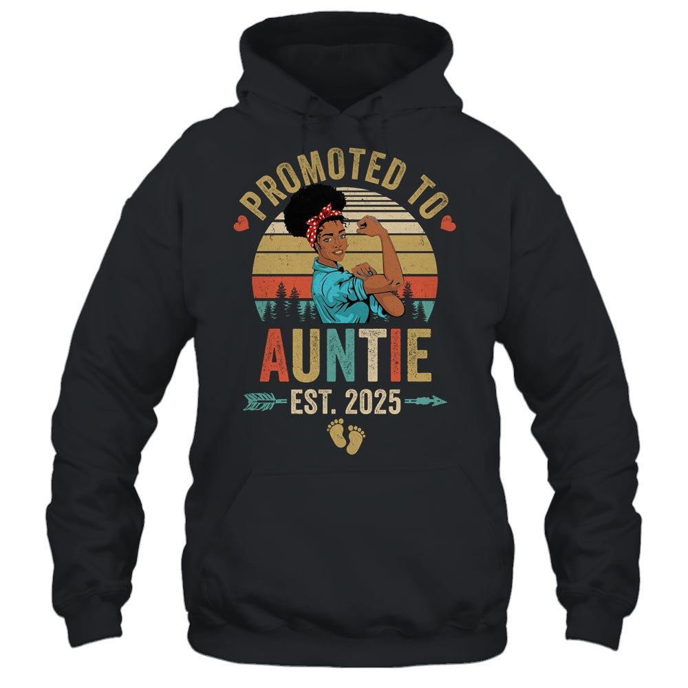 Promoted To Auntie Est 2025 Vintage First Time Auntie Shirt & Tank Top | siriusteestore