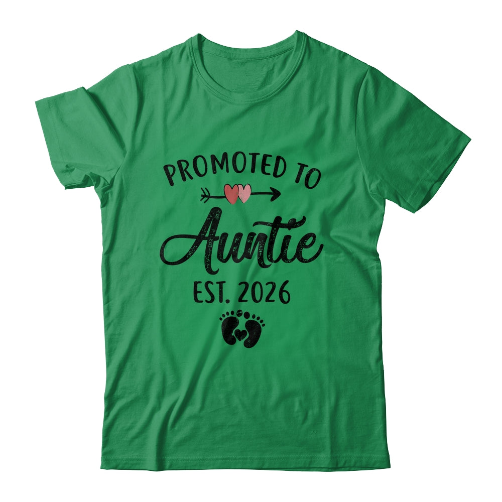 Promoted To Auntie Est 2026 First Time Mothers Day Shirt & Hoodie | siriusteestore