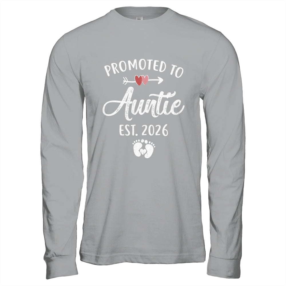 Promoted To Auntie Est 2026 Funny First Time Mothers Day Shirt & Hoodie | siriusteestore