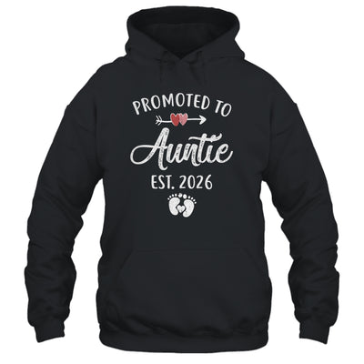 Promoted To Auntie Est 2026 Funny First Time Mothers Day Shirt & Hoodie | siriusteestore
