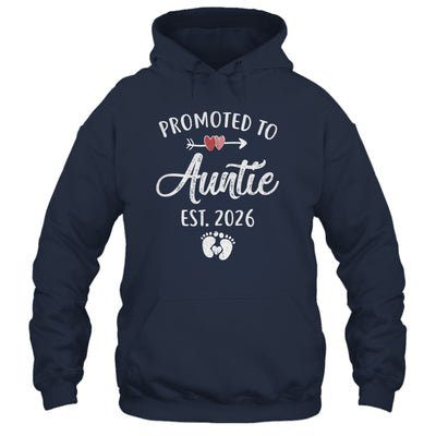 Promoted To Auntie Est 2026 Funny First Time Mothers Day Shirt & Hoodie | siriusteestore