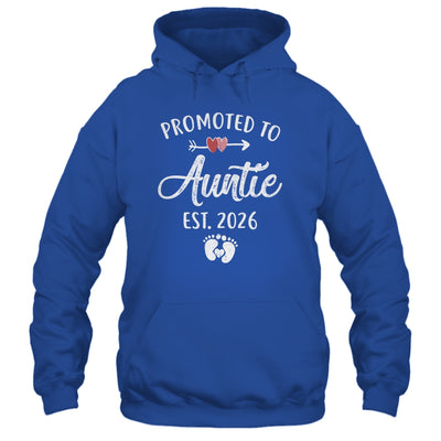 Promoted To Auntie Est 2026 Funny First Time Mothers Day Shirt & Hoodie | siriusteestore