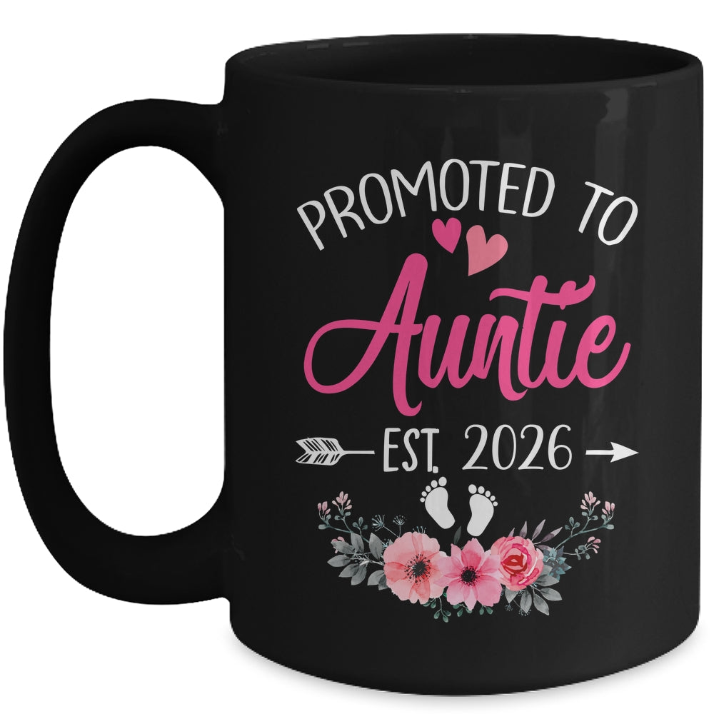 Promoted To Auntie Est 2026 Mothers Day First Time Mug | siriusteestore