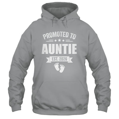 Promoted To Auntie Est 2026 Mothers Day First Time New Shirt & Hoodie | siriusteestore