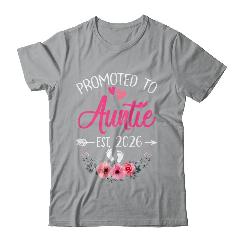 Promoted To Auntie Est 2026 Mothers Day First Time Shirt & Tank Top | siriusteestore