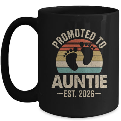 Promoted To Auntie Est 2026 Mothers Day Vintage Mug | siriusteestore